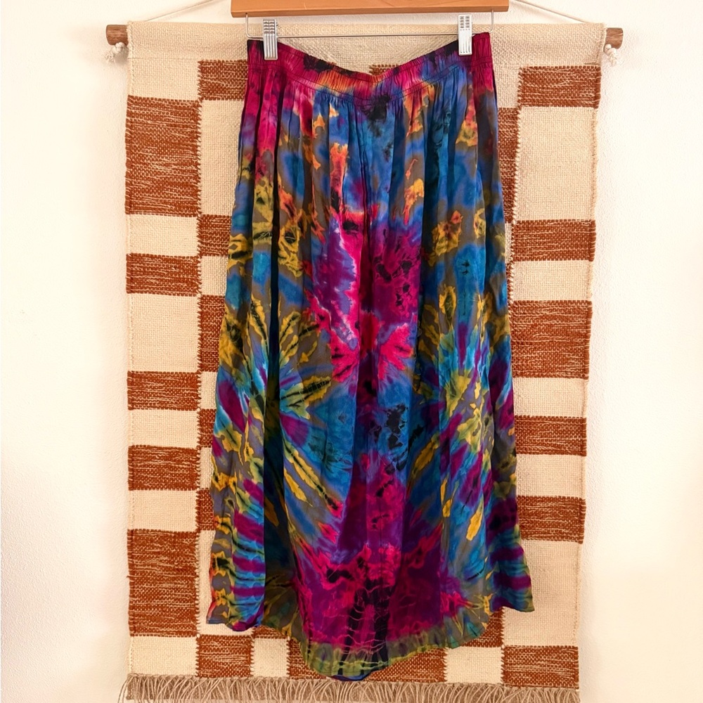 Vibrant Multicolor Tie-Dye Skirt